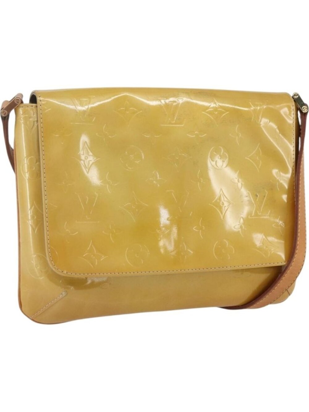 LOUIS VUITTON Monogram Vernis Thompson Street Bag Beige M91301